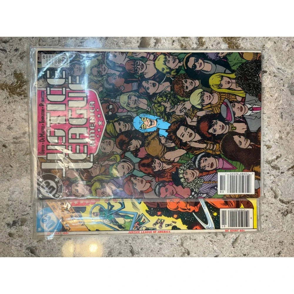 Vintage Justice League of America Comic Lot DC JLA #29 1989 & #150 1978 DC Giant